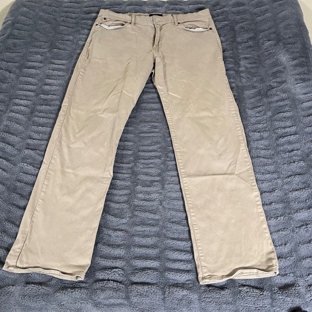 Lucky Brand 363 Vintage Straight Khaki Chino Pants Mens 36x32 Beige AQ111